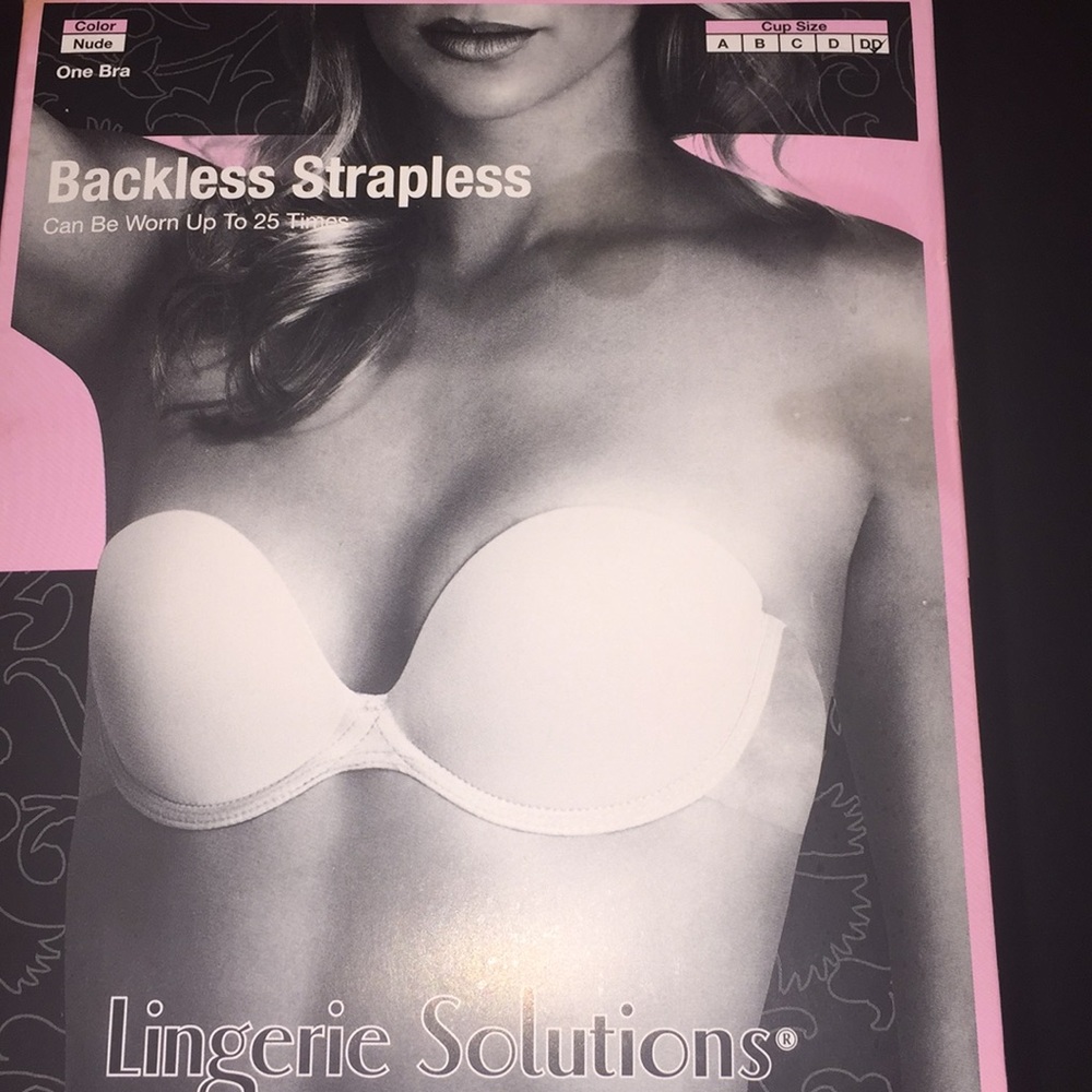 Nude color/backless/strapless bra